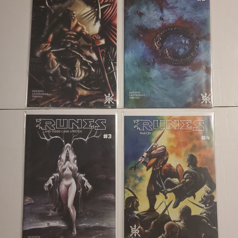 Source Point Press Comics RUNES COMPLETE SET # 1-4 VIKINGS VF/NM 2021